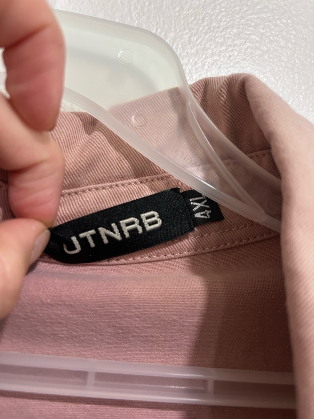 Jtnrb Pink to Gray Ombre Denim Shacket - Picture 3 of 6